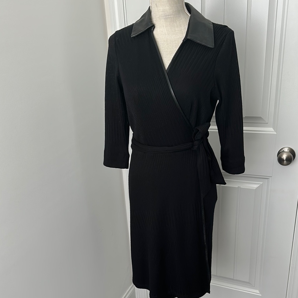 Elegant Black Wrap Dress